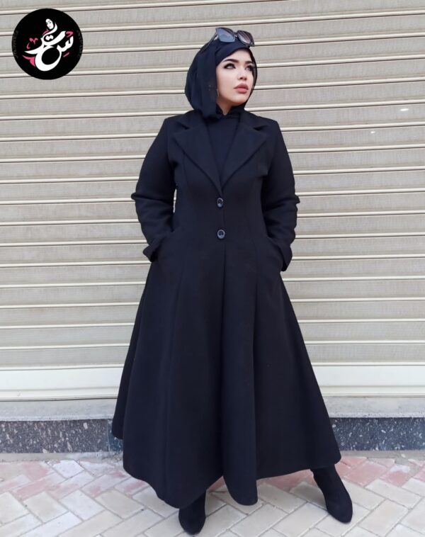 بالطو طويل اسود Long Black Coat