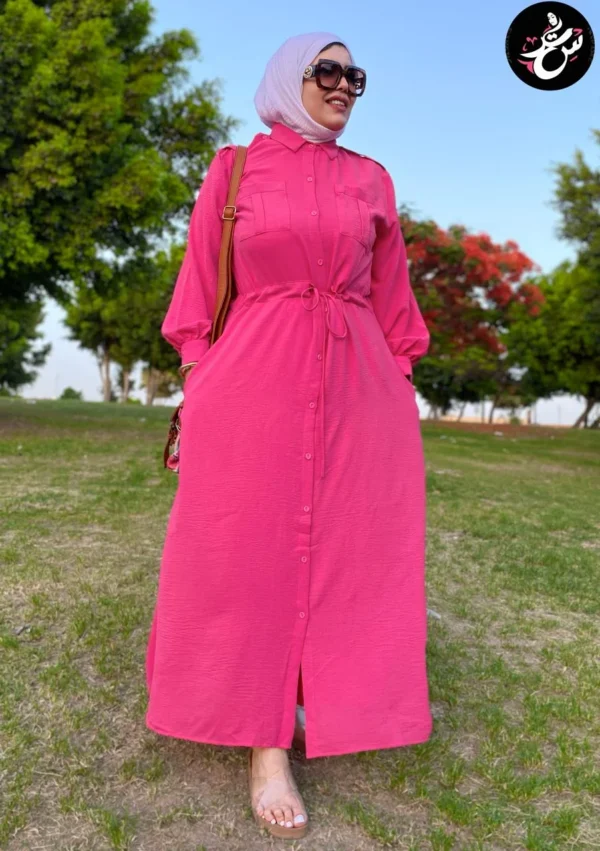 Long dress fuchsia