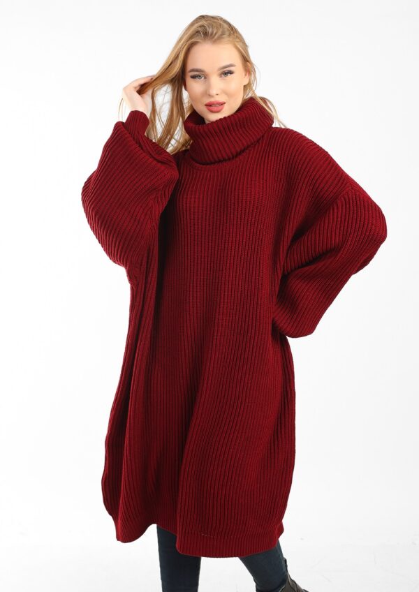 Long OverSize Pullover Burgundy
