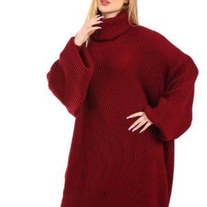 Long OverSize Pullover Burgundy