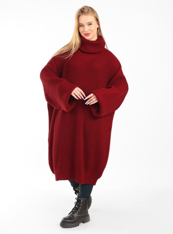 Long OverSize Pullover Burgundy
