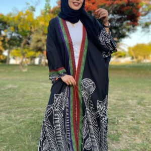 Black long cardigan (