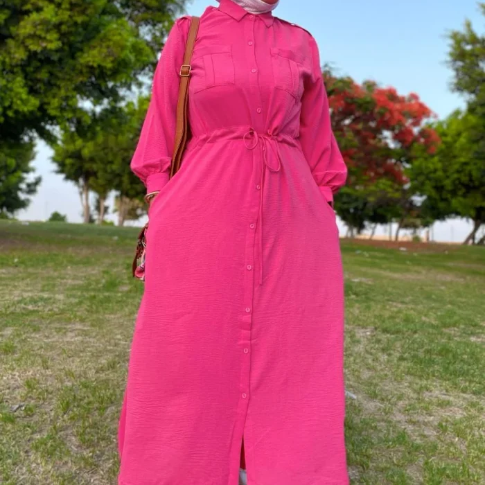 Long dress fuchsia